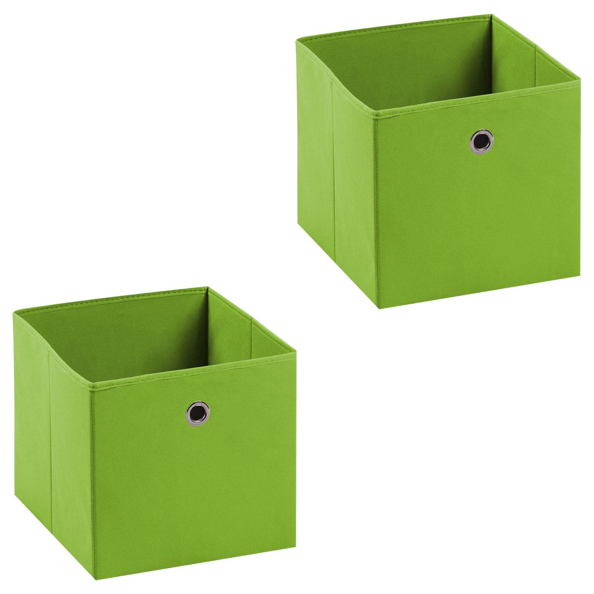 Voir la diapositive 1 : IDIMEX Lot de 2 boîtes de rangement ELA, en tissu