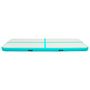 Voir la diapositive 3 : VIDAXL Tapis gonflable de gymnastique avec pompe 400x100x15cm PVC Vert