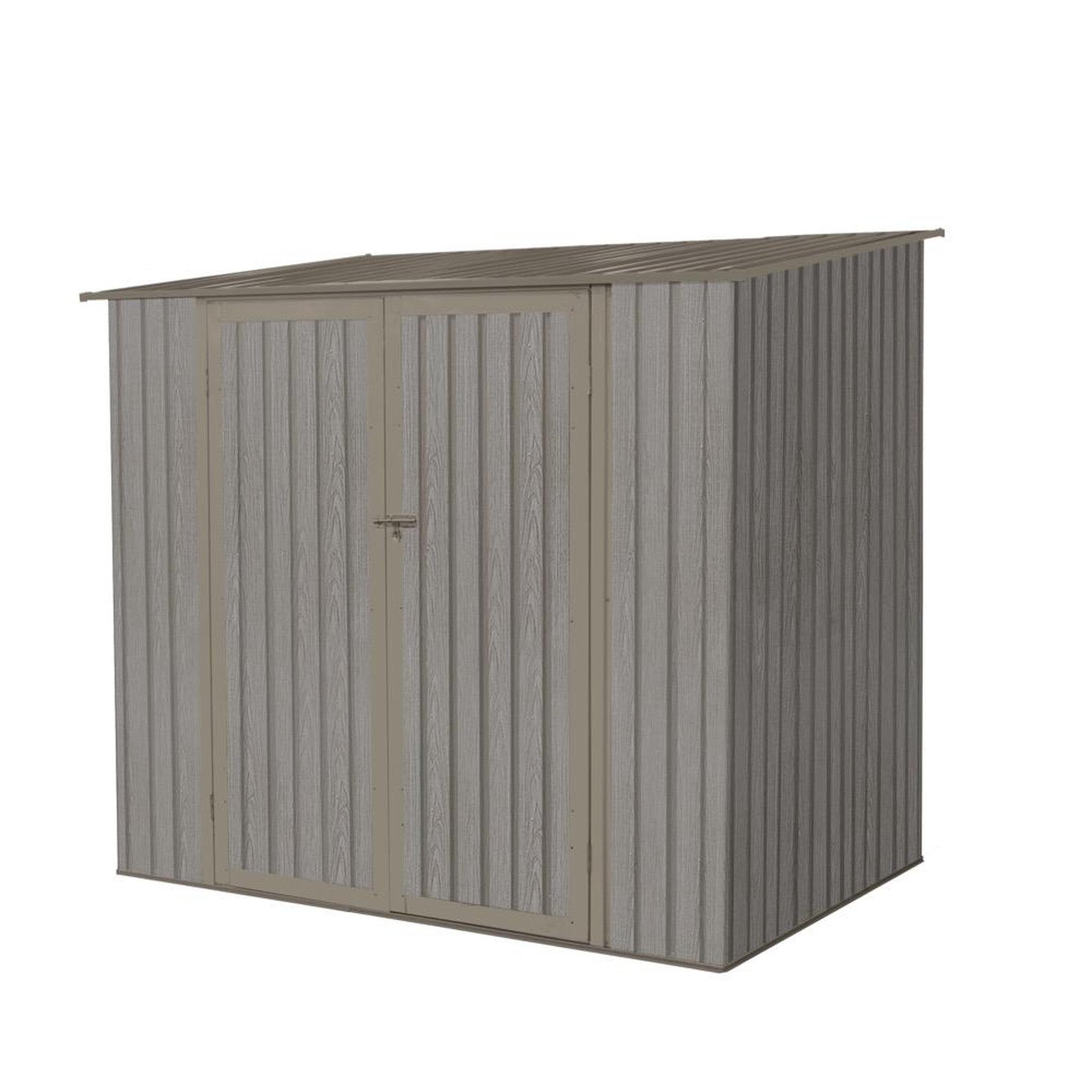 Chalet & jardin Abri jardin métal - Aspect BOIS VIEILLI 75 - 3,17 M²- GRIS