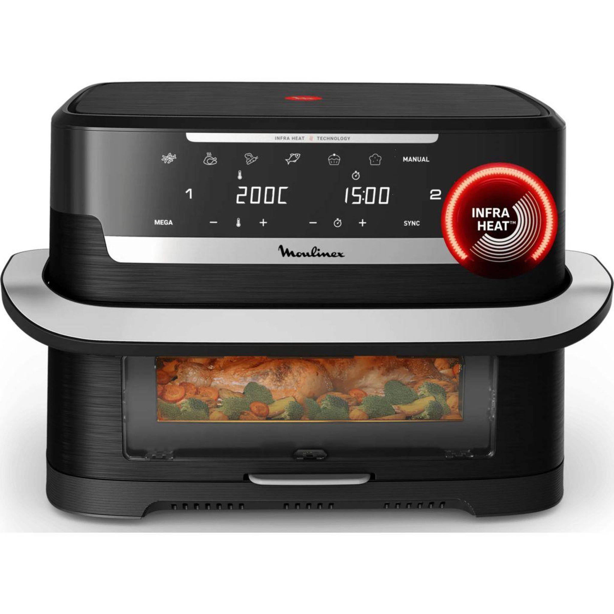 MOULINEX Friteuse sans huile Ever Fry Dual Flex EZ9278F0