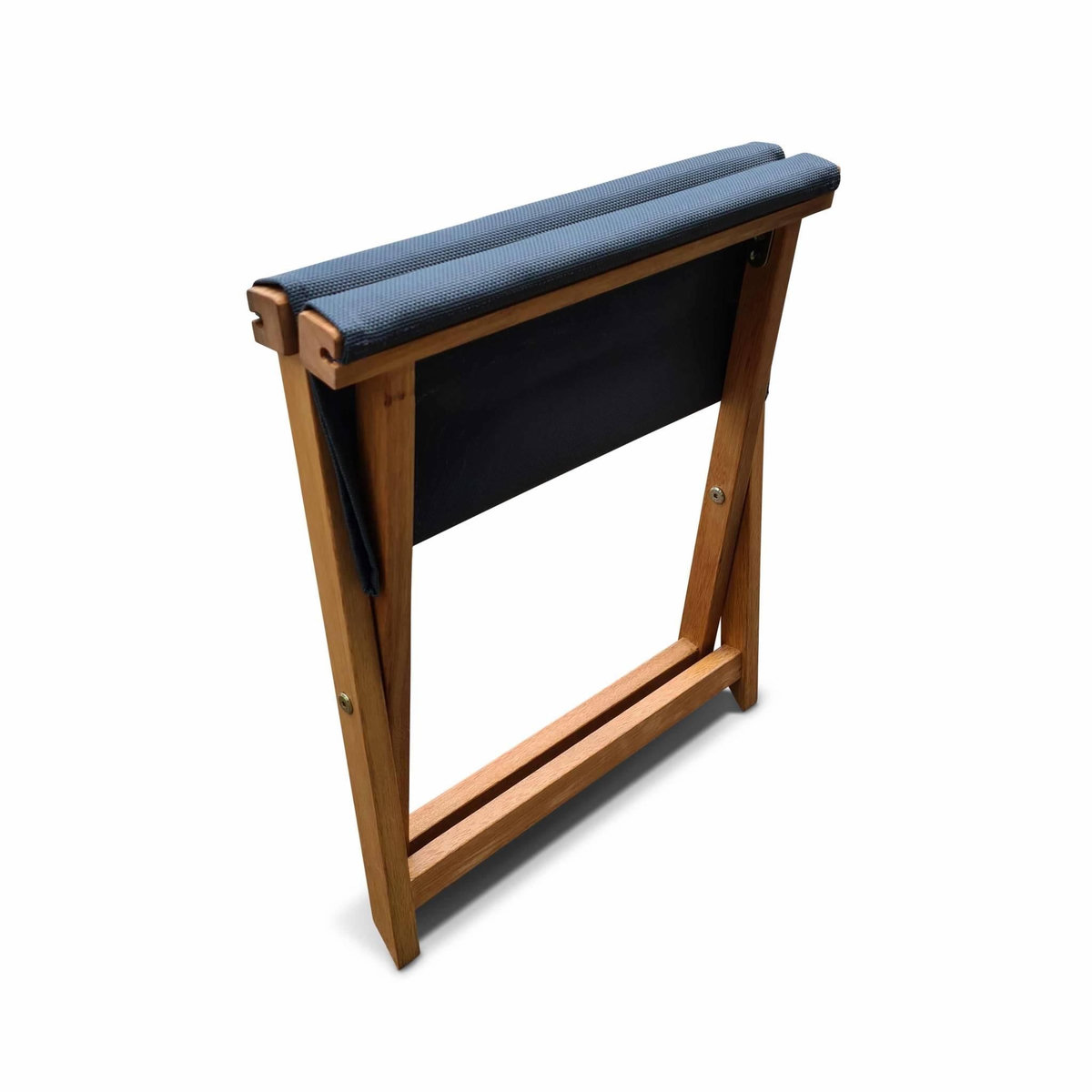 SWEEEK Chiliennes bois - Creus - 2 transats en bois d'Eucalyptus huilé avec coussin repose-tête gris et repose-pieds