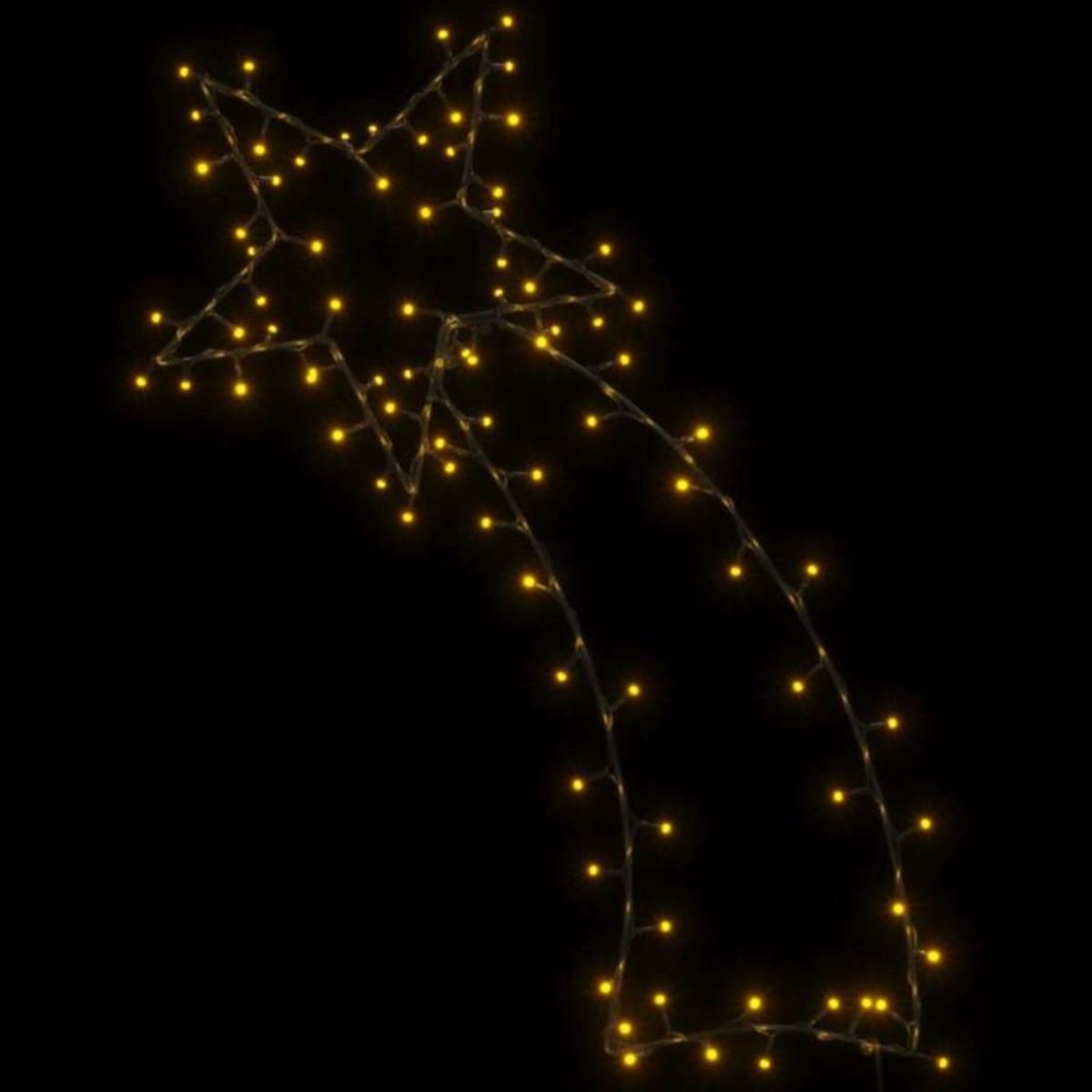 VIDAXL Lumières de Noël silhouette d étoile filante 115 LED