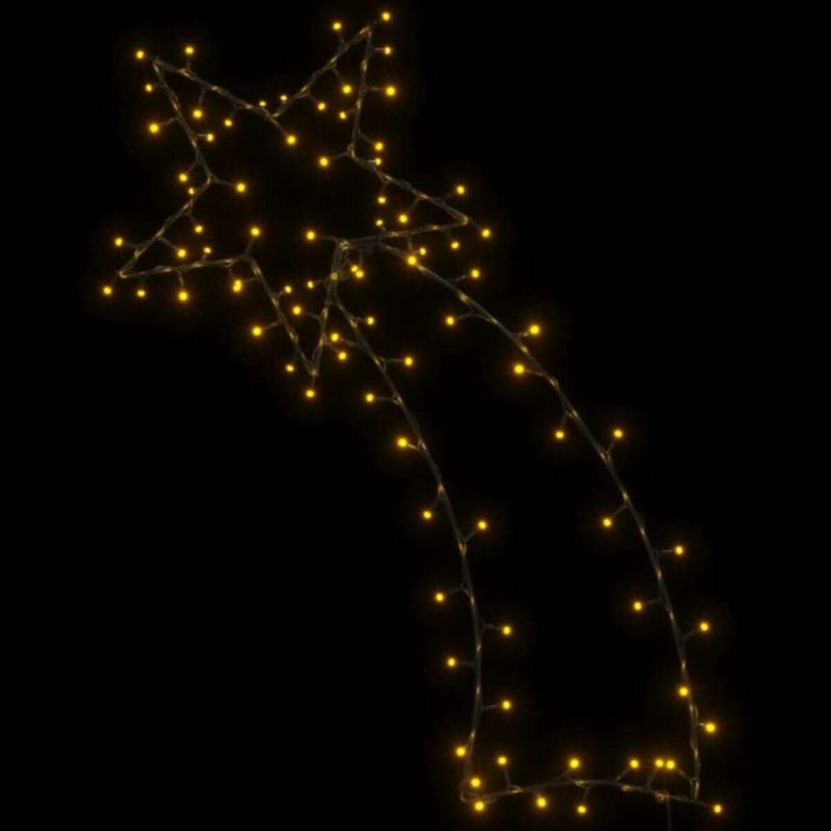 VIDAXL Lumières de Noël silhouette d étoile filante 115 LED