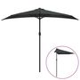 Voir la diapositive 2 : VIDAXL Parasol de balcon et mat en aluminium Anthracite 270x144cm Demi