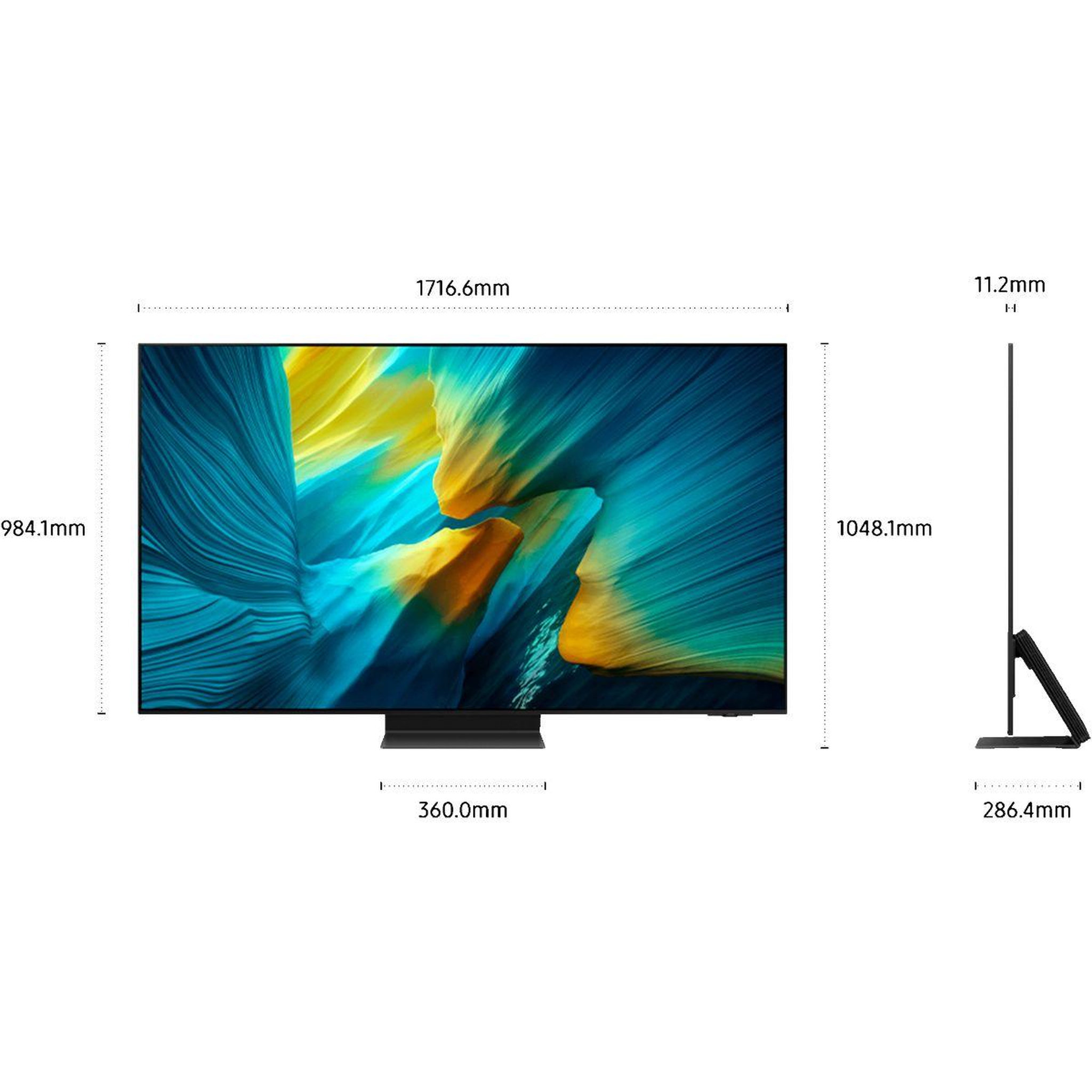 Voir la diapositive 2 : Samsung Tv oled tq77s95f (2025) 77  (195 cm) 4k - smart tv, anti-reflet