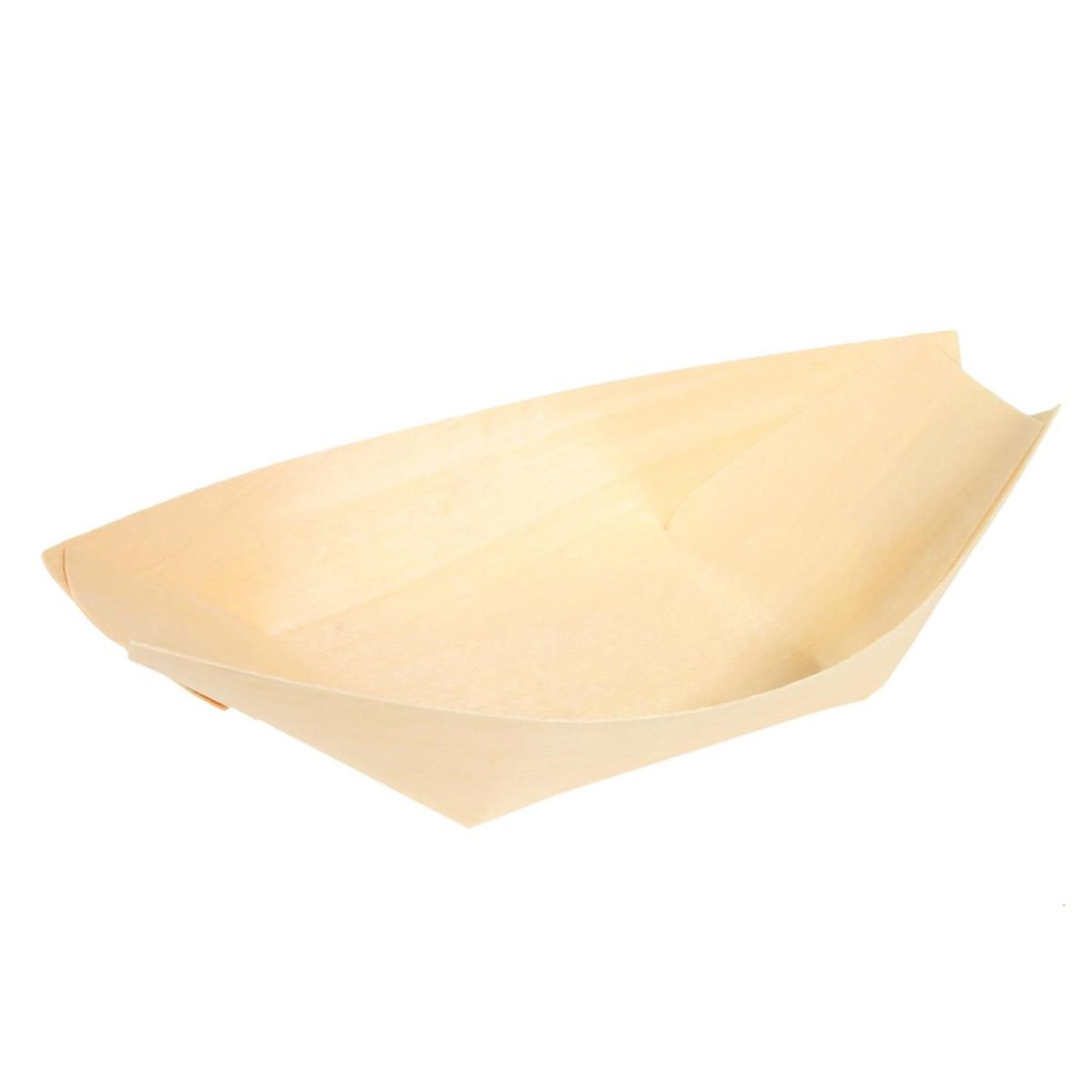 Voir la diapositive 5 : COOK CONCEPT Lot de 24 Barquettes Carton  Bateau  13cm Naturel