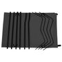 Voir la diapositive 3 : VIDAXL Lit de camping 180x60x19 cm Tissu Oxford et acier Noir