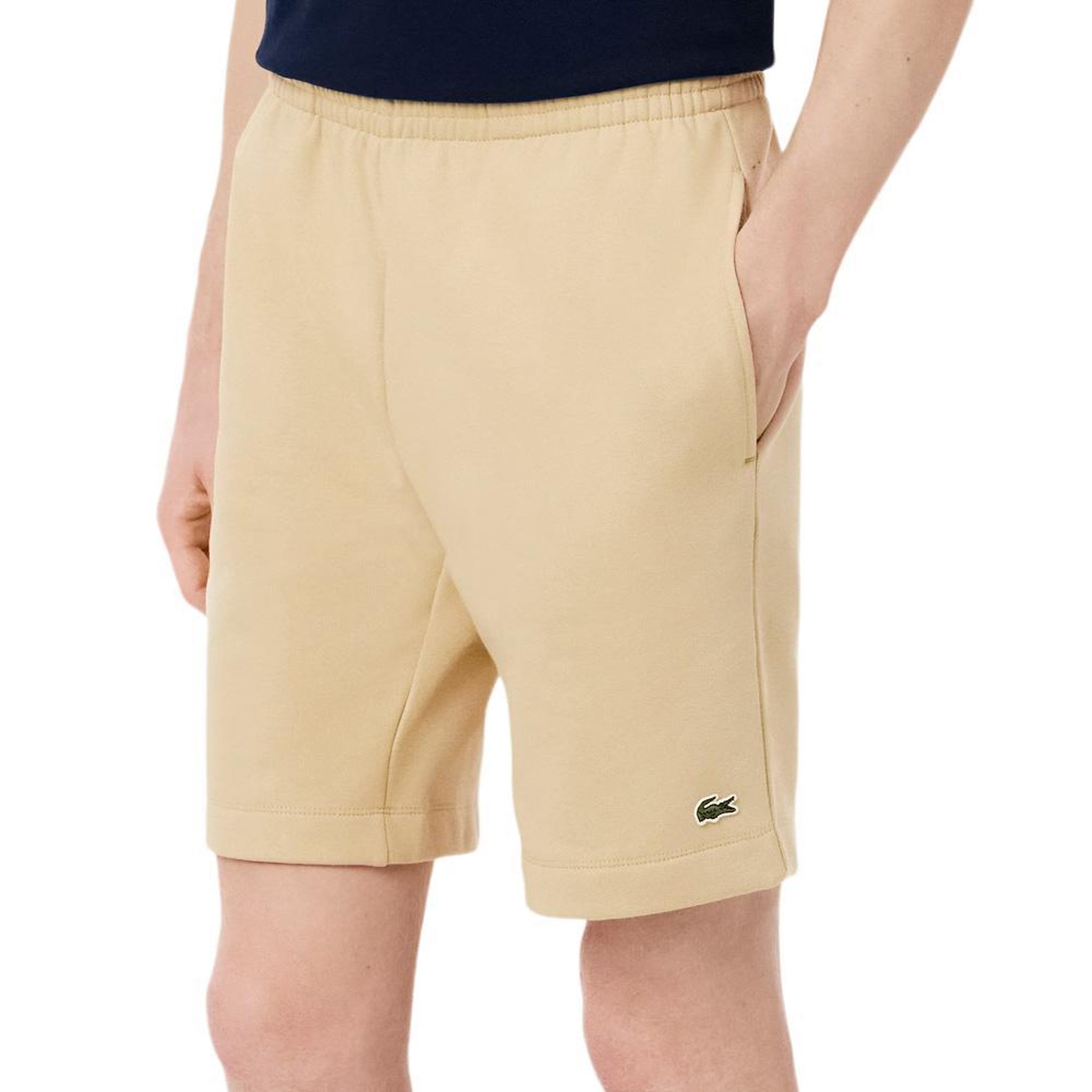Lacoste Shorts beige lacoste short regular fit en double fa [6a6a159397456]. Coloris disponibles : Beige
