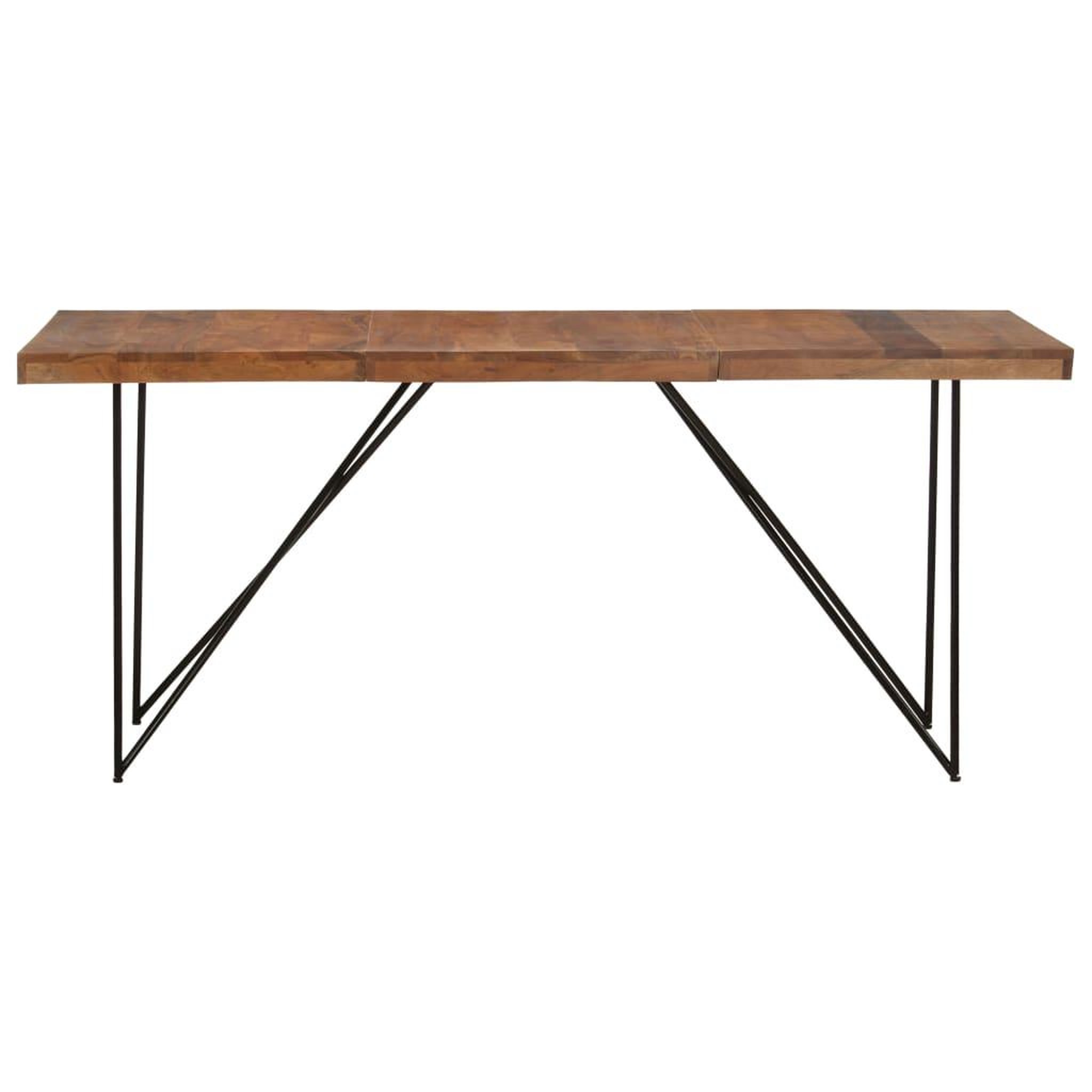 Voir la diapositive 2 : VIDAXL Table a manger 180x90x76 cm Bois d'acacia massif