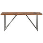 Voir la diapositive 2 : VIDAXL Table a manger 180x90x76 cm Bois d'acacia massif