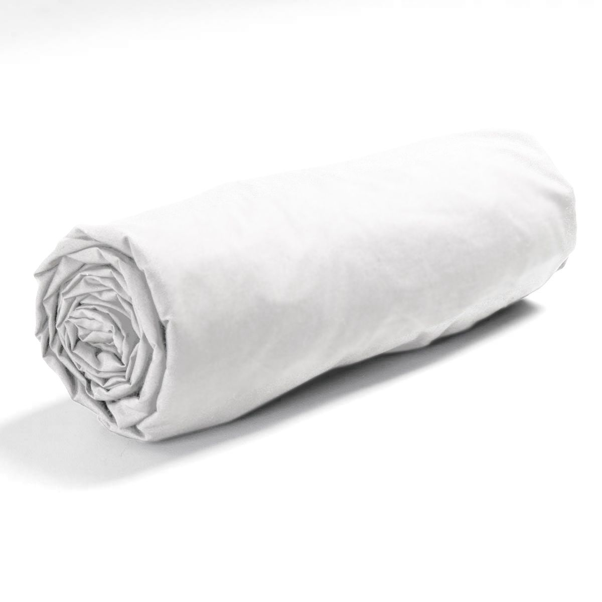 Drap housse uni coton percale CAP BRETON