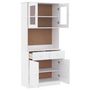 Voir la diapositive 4 : VIDAXL Buffet ALTA blanc 77x35x165 cm bois massif de pin