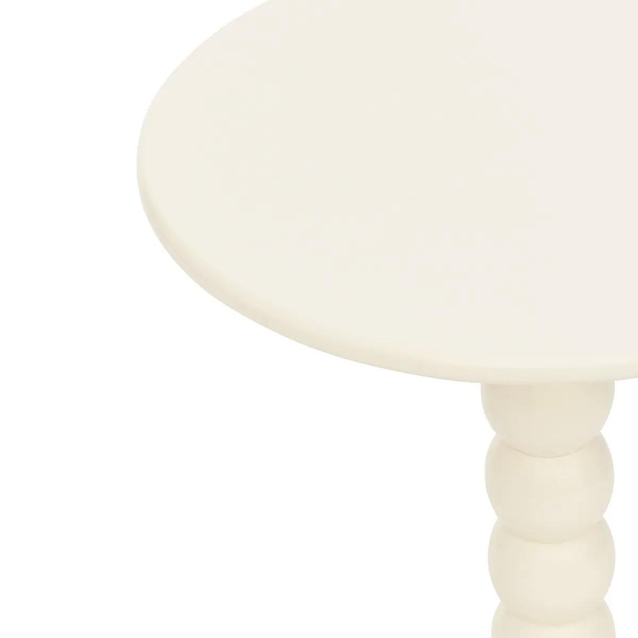 Voir la diapositive 2 : ATMOSPHERA Table d'appoint design  chamlo  46cm ivoire