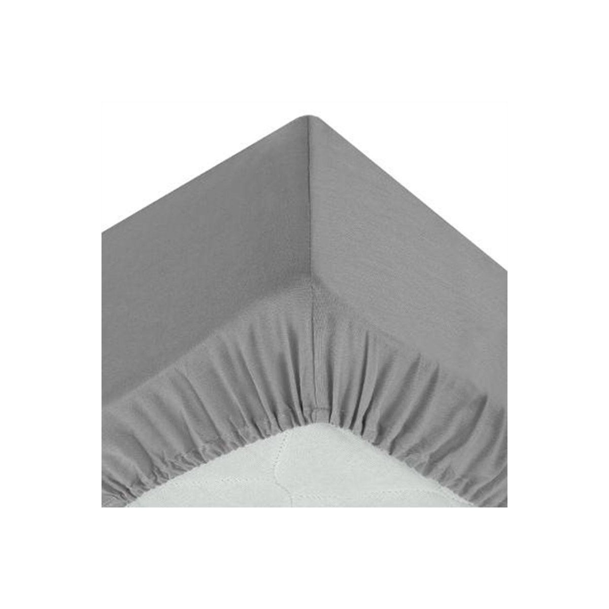ATMOSPHERA Drap housse  intérieur  90x190cm gris