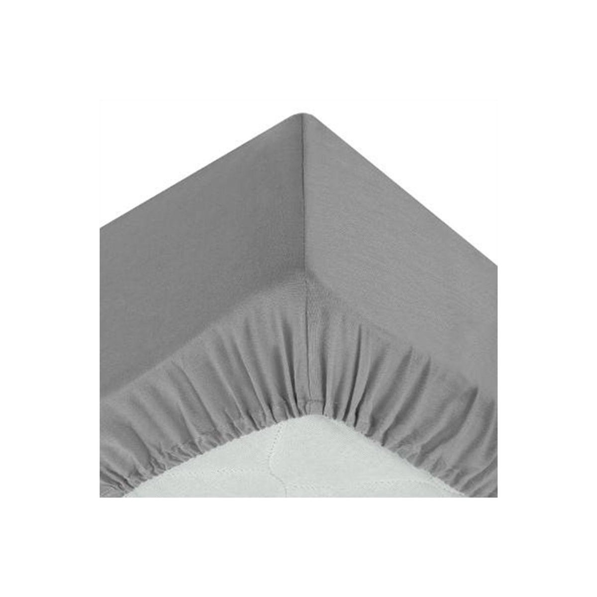 ATMOSPHERA Drap Housse  Intérieur  90x190cm Gris