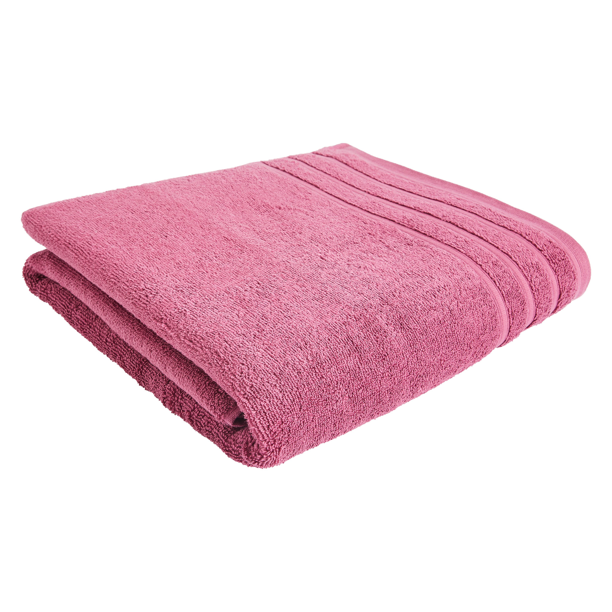 Voir la diapositive 1 : ACTUEL  Serviette de toilette unie en coton bouclé 500 gr/m2