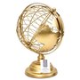 TOILINUX Globe terrestre décoratif en métal - Doré
