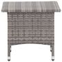 Voir la diapositive 2 : VIDAXL Table a the Gris 50x50x47 cm Resine tressee