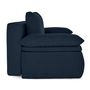 Voir la diapositive 6 : BEST MOBILIER Kurt - canapé 3 places convertible avec coffre en velours texturé