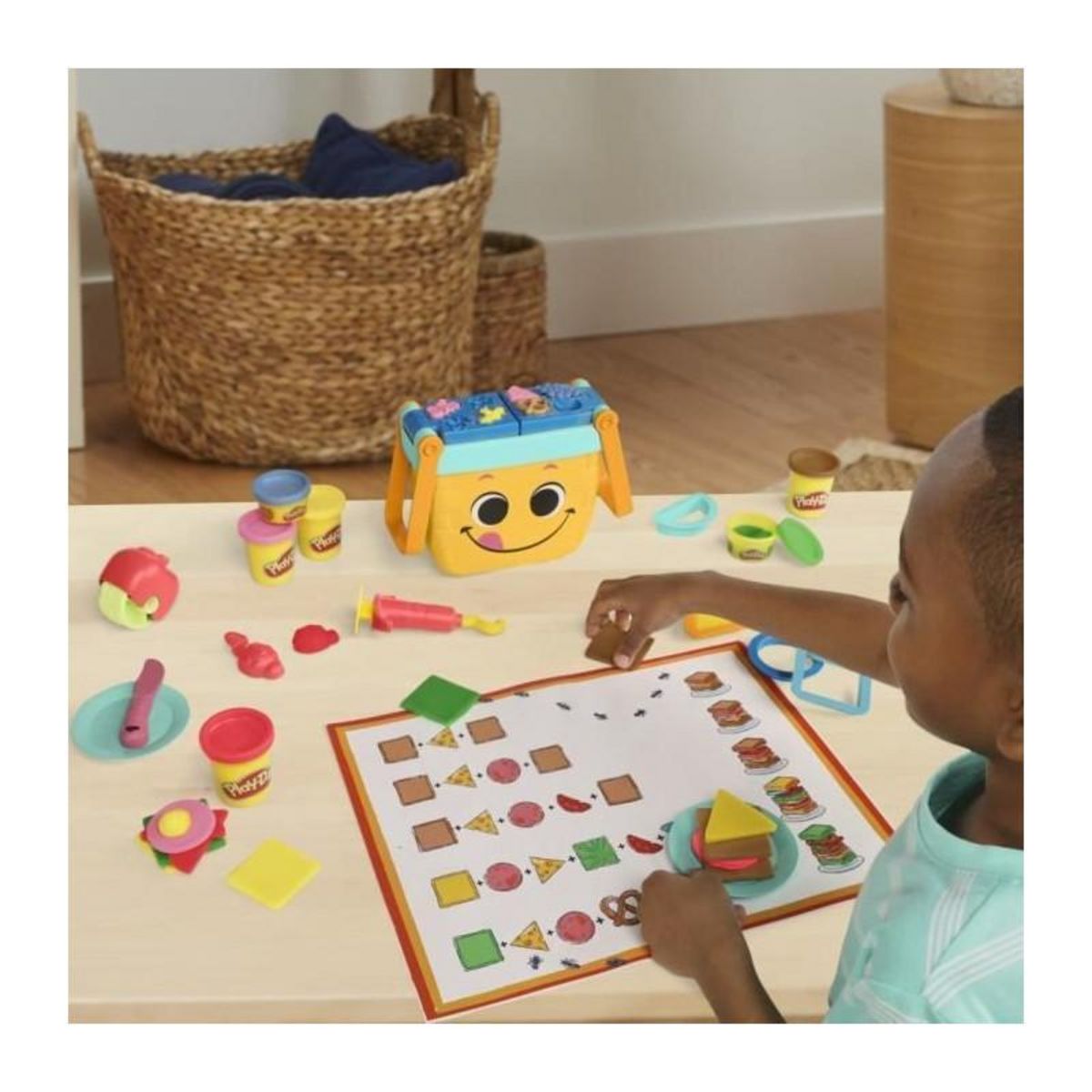 GENERIQUE Jeu de pate a modeler Play-doh - F6916FF1 - , Pique-Nique des Formes, Jouets prescolaires de pate a Modeler