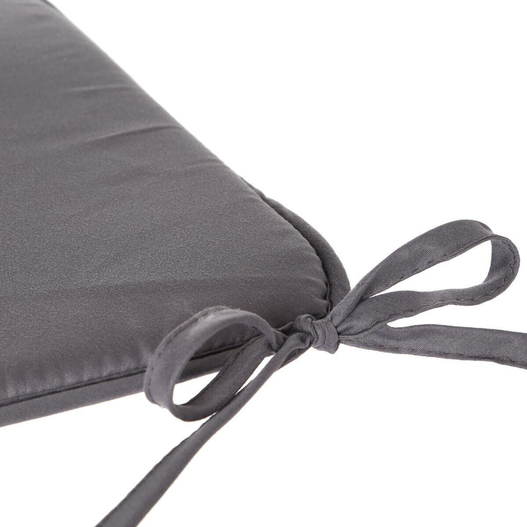 Voir la diapositive 4 : ATMOSPHERA Galette de chaise  micro  39x39cm gris foncé