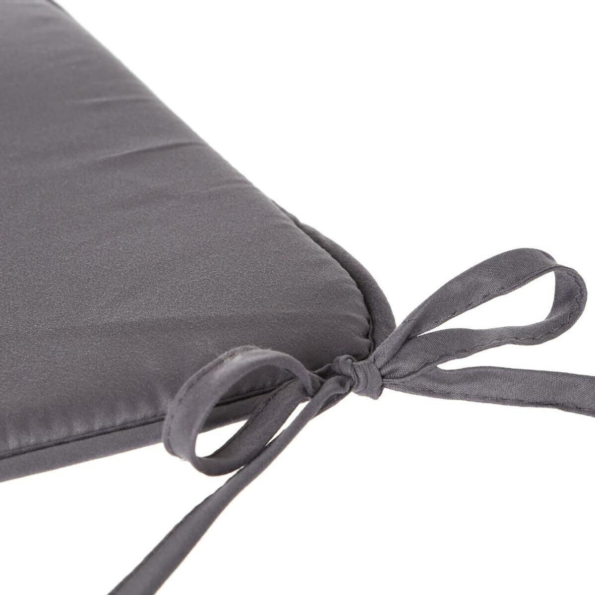 ATMOSPHERA Galette de Chaise  Micro  39x39cm Gris Foncé