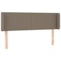 Voir la diapositive 3 : VIDAXL Tete de lit a LED Taupe 147x16x78/88 cm Tissu