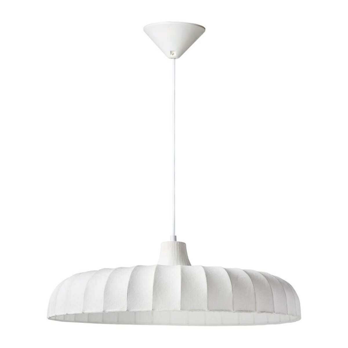 OSTARIA Suspension tissu blanche diamètre 50cm