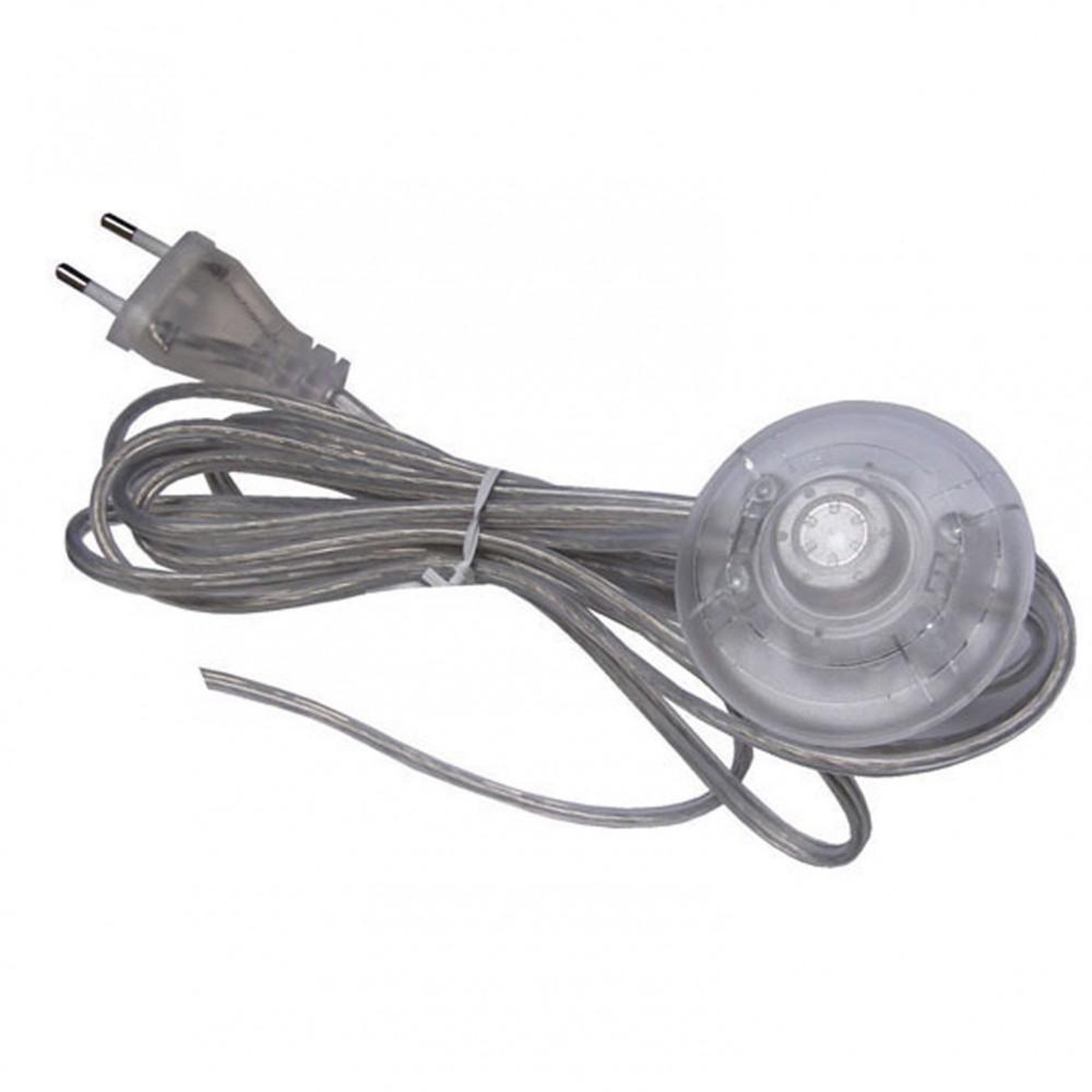 CENTRALE BRICO Cordon et interrupteur TIBELEC, plastique, transparent 500 W