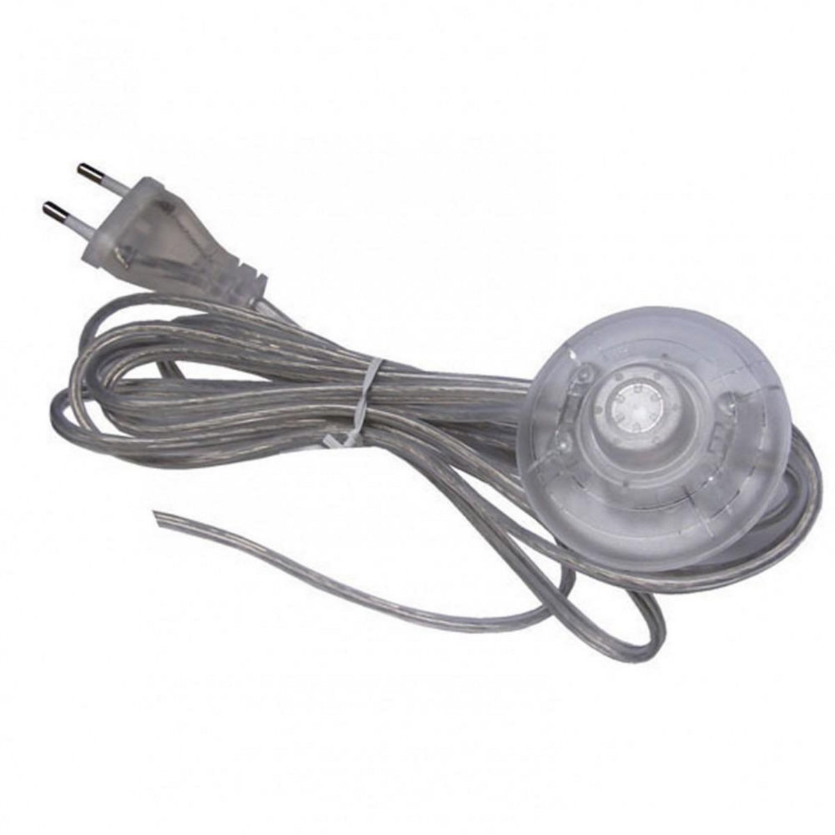 CENTRALE BRICO Cordon et interrupteur TIBELEC, plastique, transparent 500 W