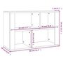 Voir la diapositive 6 : VIDAXL Buffet Gris beton 80x30x54 cm Bois d'ingenierie