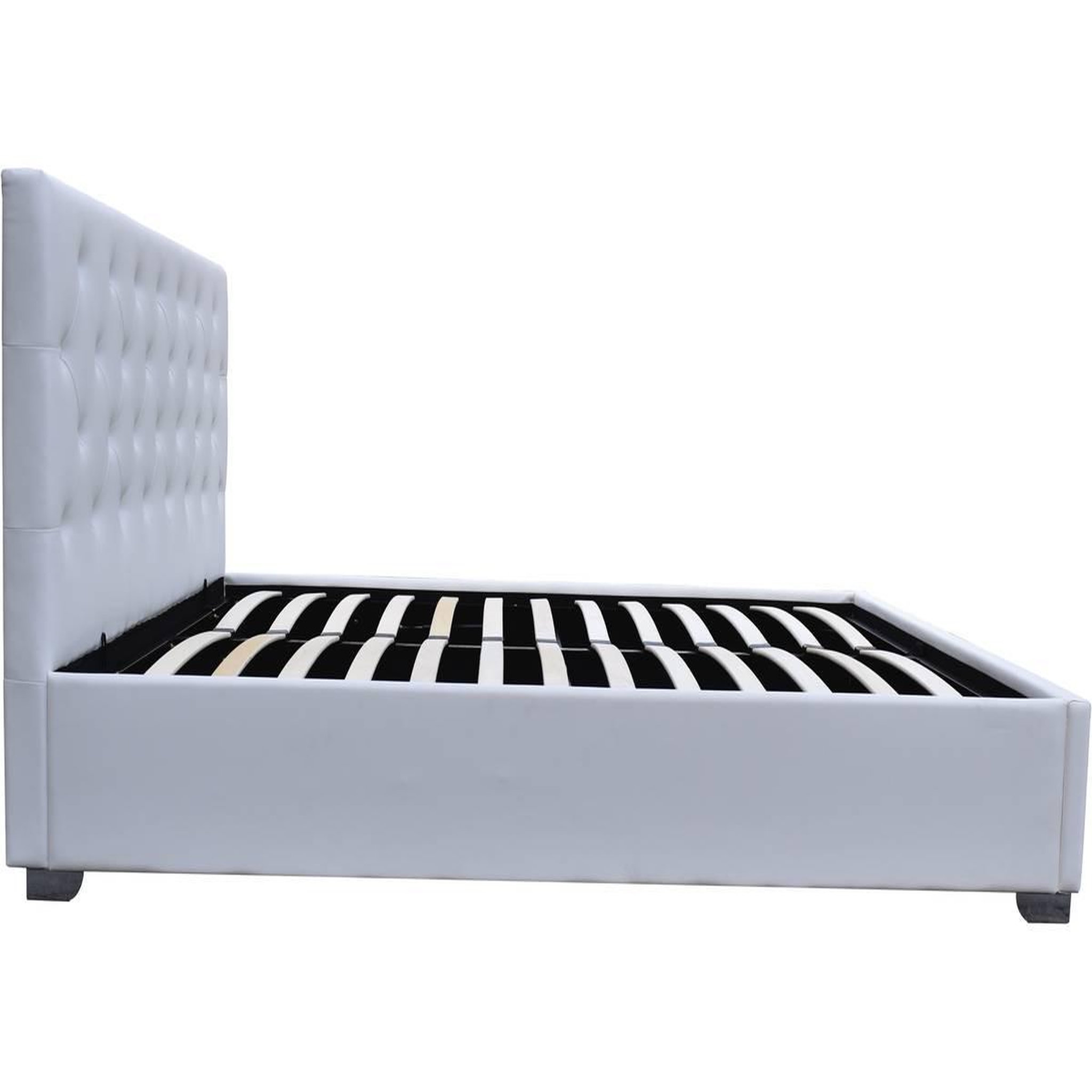 Voir la diapositive 3 : Habitat et Jardin Lit double avec coffre  tino  - 140 × 190 cm - blanc