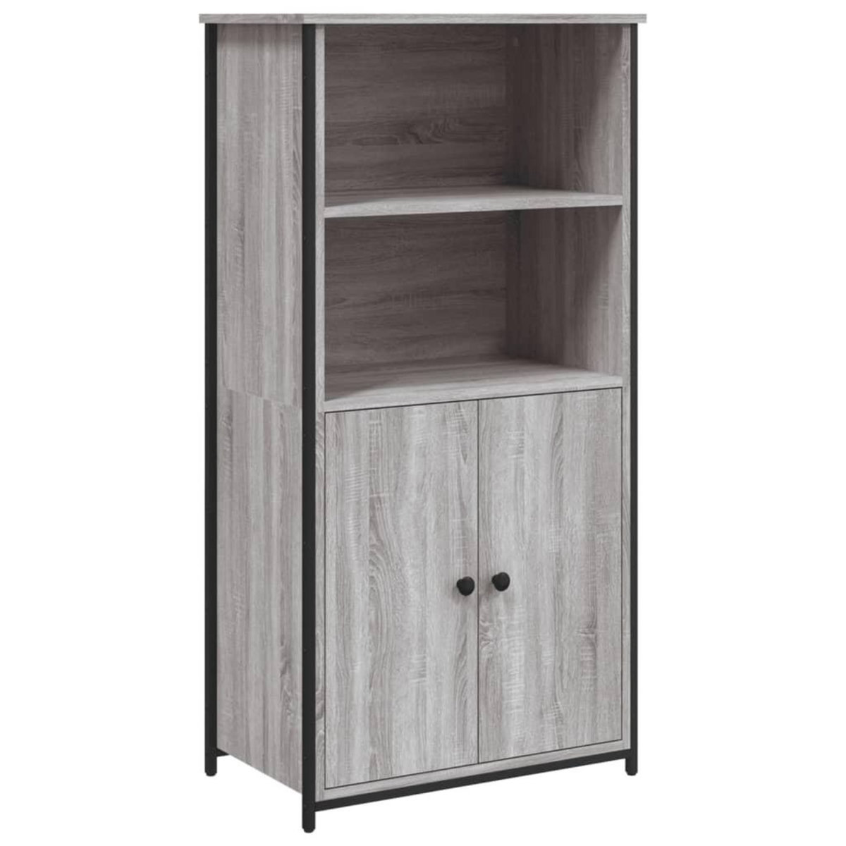 VIDAXL Buffet haut sonoma gris 62x36x121,5 cm bois d'ingenierie