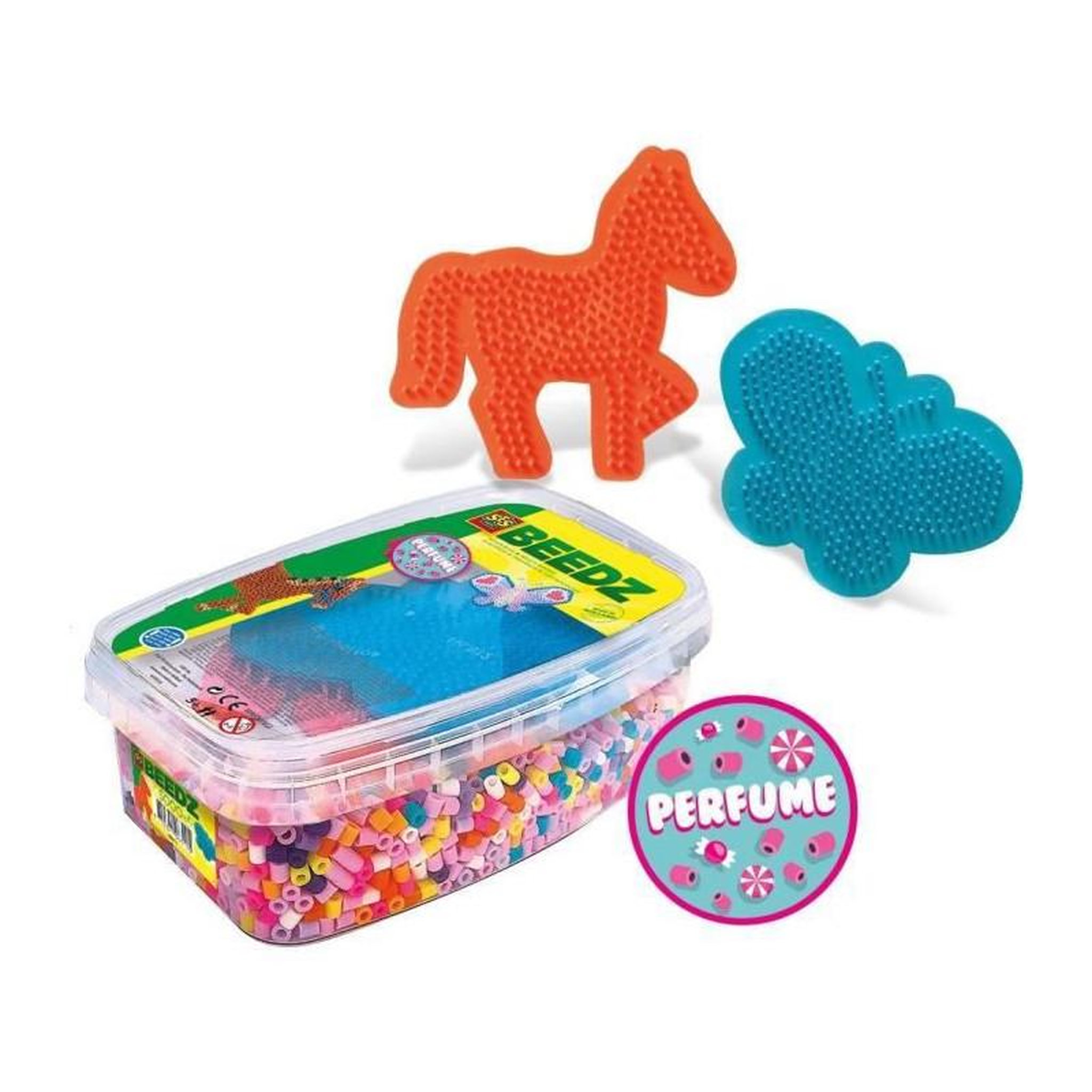 Voir la diapositive 2 : SES CREATIVE SES CREATIVE - Melange parfume de 5000 perles a repasser Chevaux et papillons