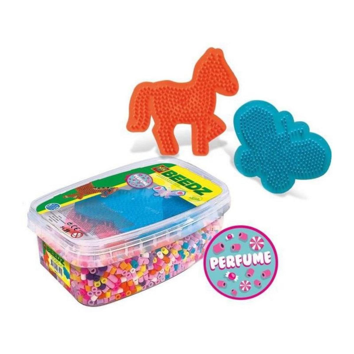 SES Creative SES CREATIVE - Melange parfume de 5000 perles a repasser Chevaux et papillons