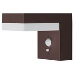 Lumisky Applique murale solaire CENOVA Marron Aluminium H12,5cm