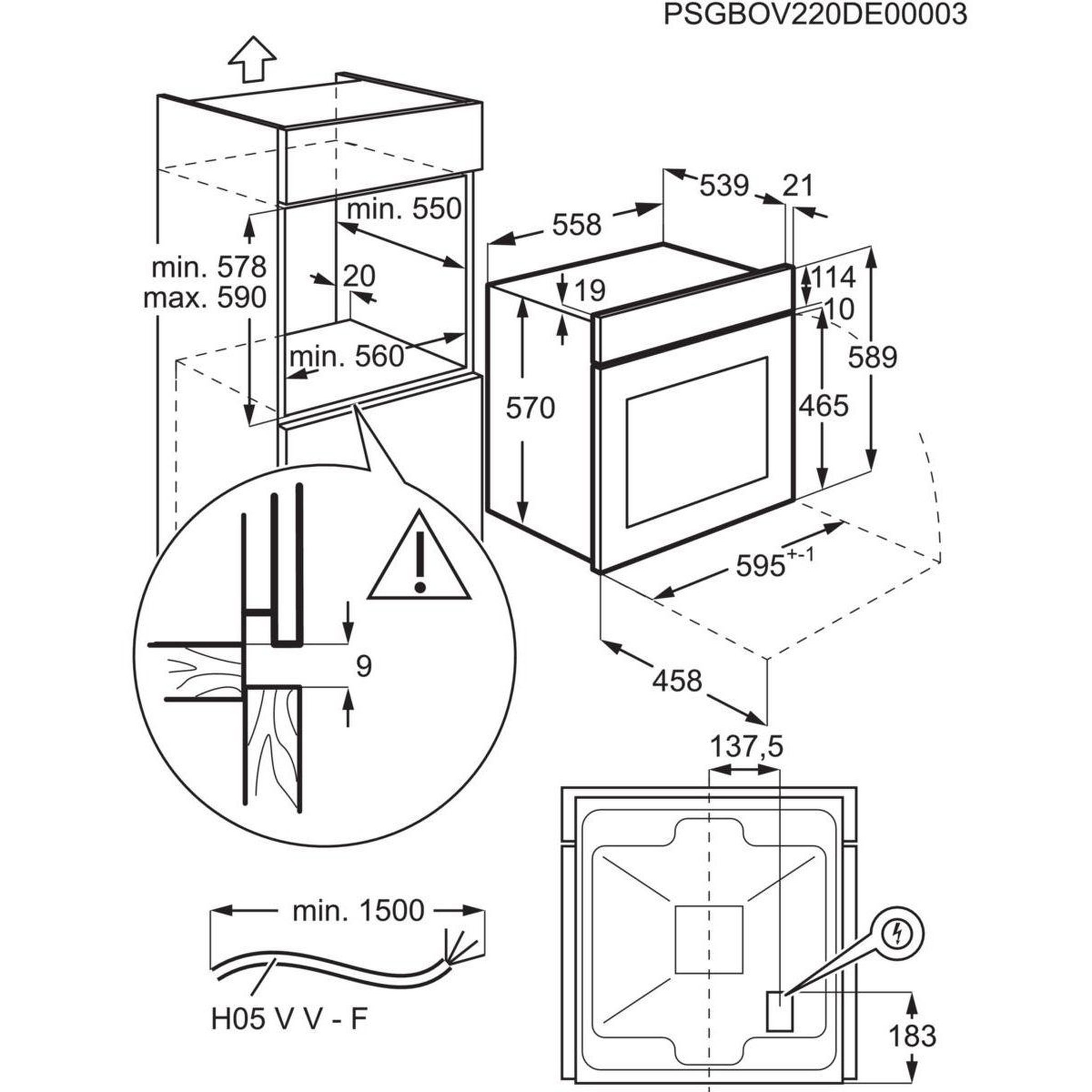 Voir la diapositive 5 : ELECTROLUX Four encastrable EOFDP46BK