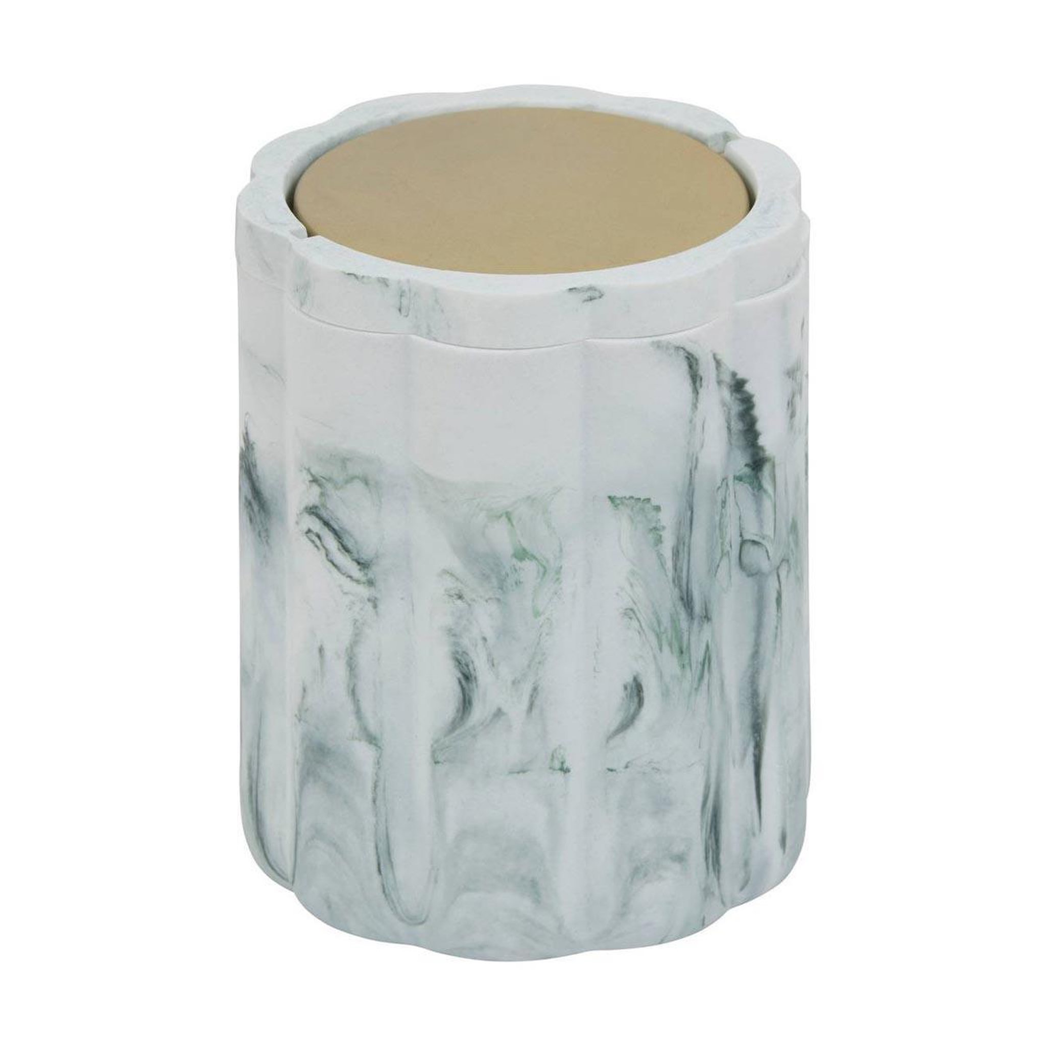 FIVE Poubelle de table salle de bain  marby  15cm blanc