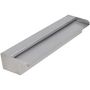 Voir la diapositive 2 : VIDAXL Lame d'eau rectangulaire 45 cm Acier inoxydable pour piscine