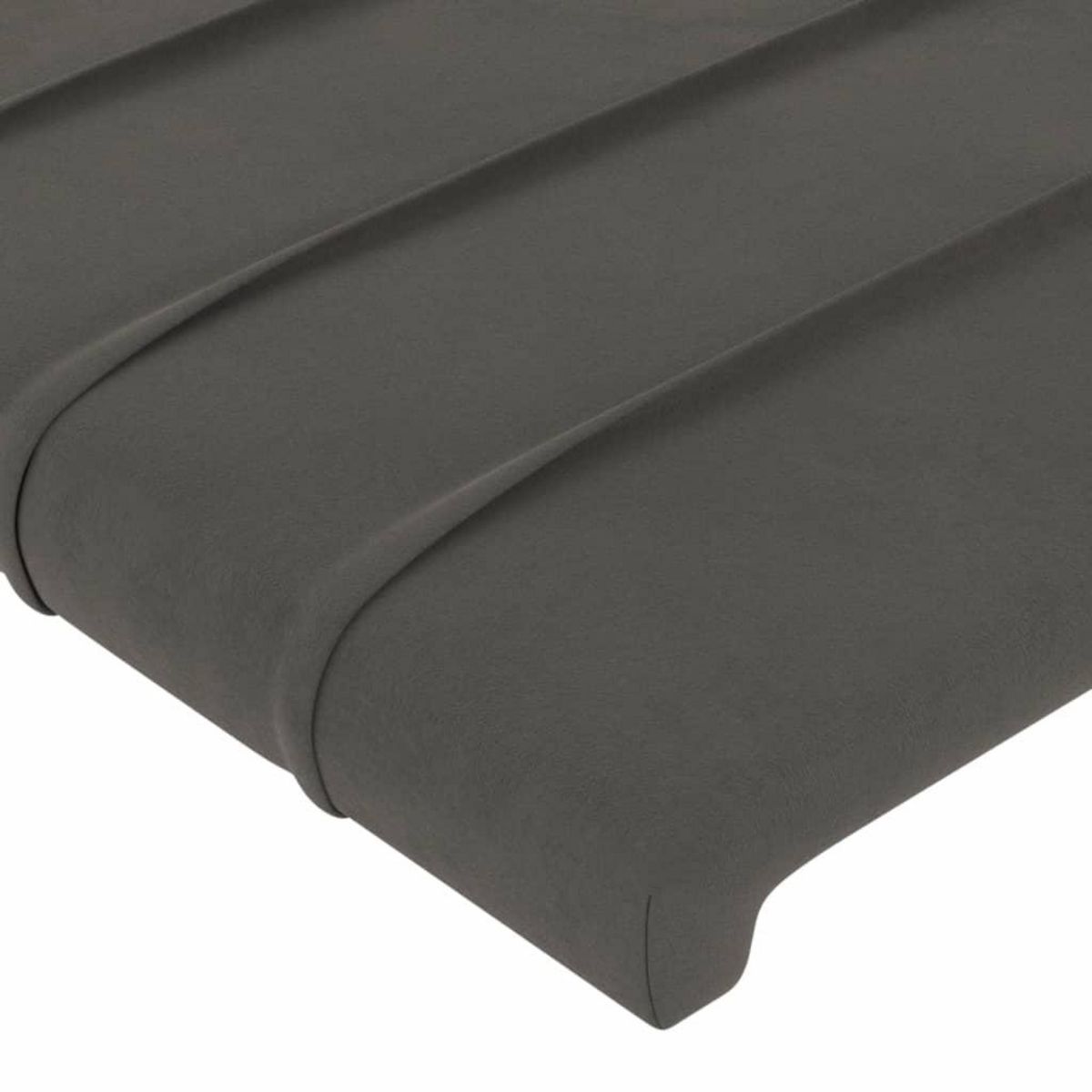 VIDAXL Tete de lit avec oreilles Gris fonce 93x23x78/88 cm Velours