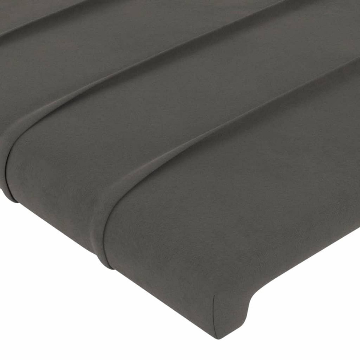 VIDAXL Tete de lit avec oreilles Gris fonce 93x23x78/88 cm Velours