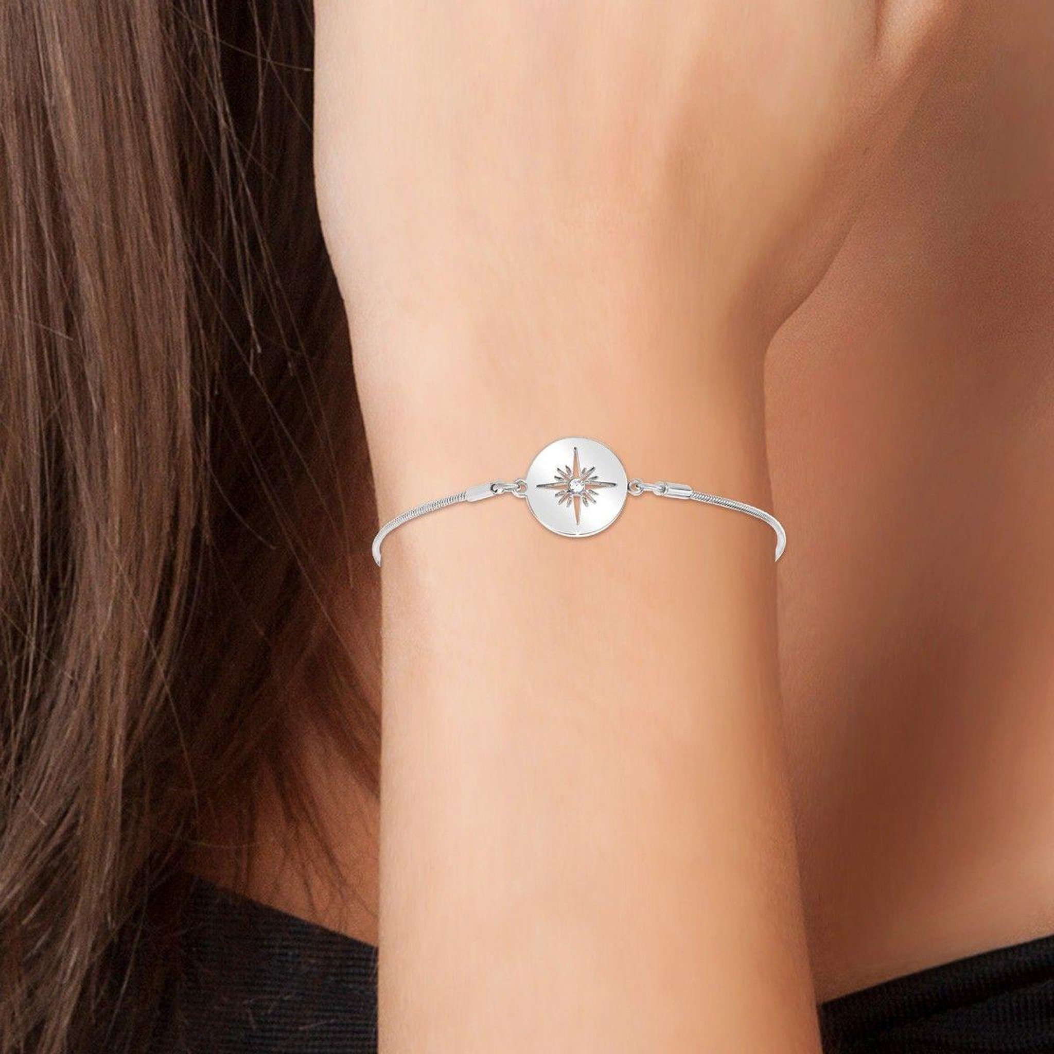 Voir la diapositive 2 : SC CRYSTAL Bracelet SC Crystal orné d'un Cristal scintillant