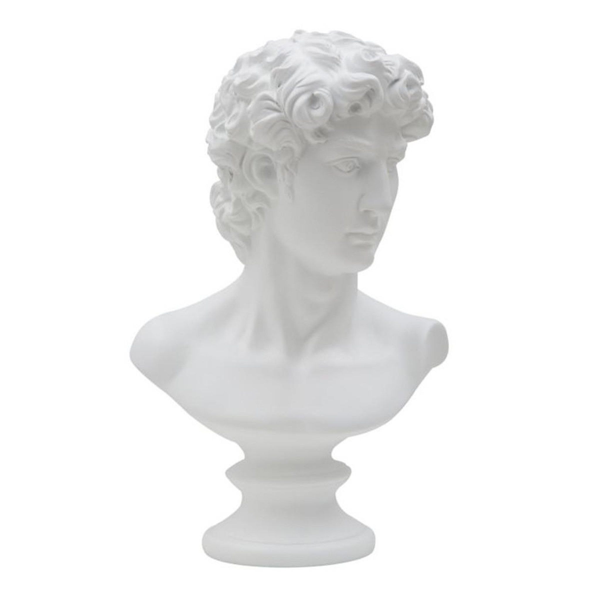 Paris Prix Buste tête masculine  roman  34cm blanc
