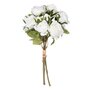 Voir la diapositive 1 : ATMOSPHERA Bouquet de Fleurs  14 Roses  40cm Blanc
