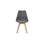 Voir la diapositive 5 : Lot de 6 chaises pieds bois massif LYDIA
