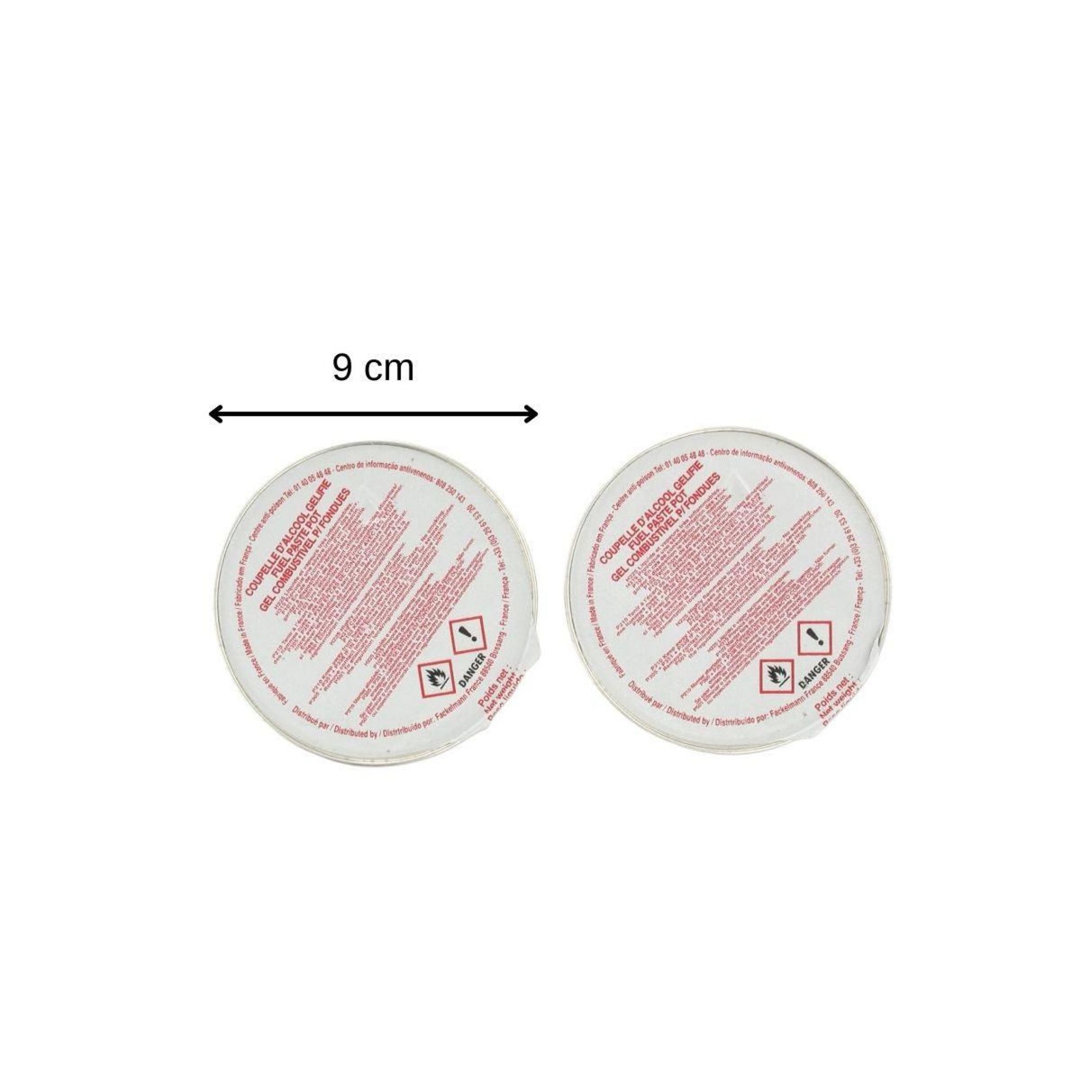 Fackelmann Lot de 2 coupelles d'alcool gélifié Fackelmann