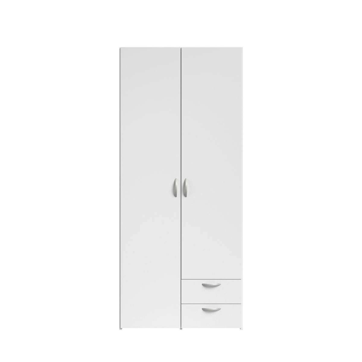 Armoire 2 portes 2 tiroirs L81cm DAISY