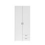 Voir la diapositive 6 : Armoire 2 portes 2 tiroirs L81cm DAISY