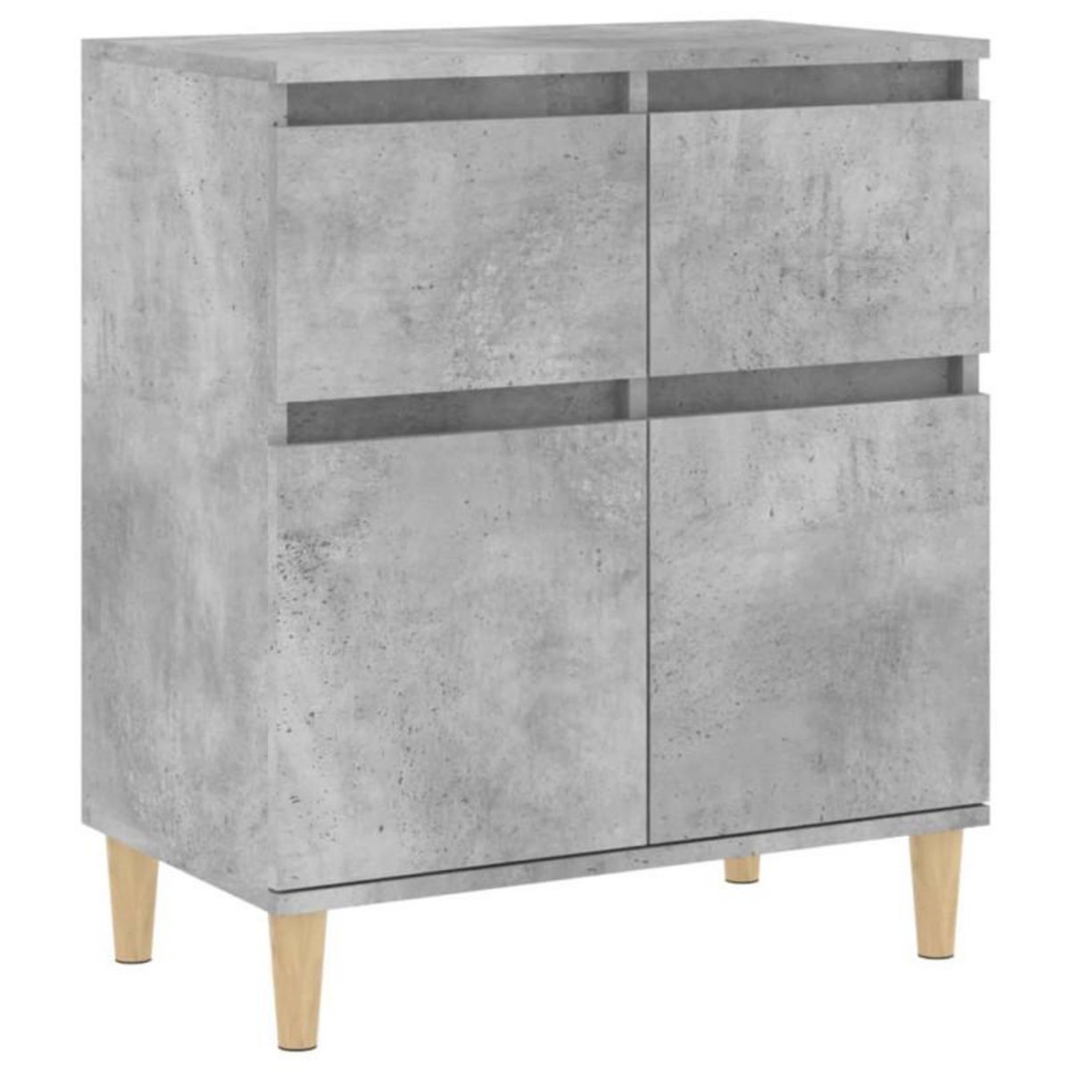 VIDAXL Buffet Gris béton 60x35x70 cm Bois d ingénierie