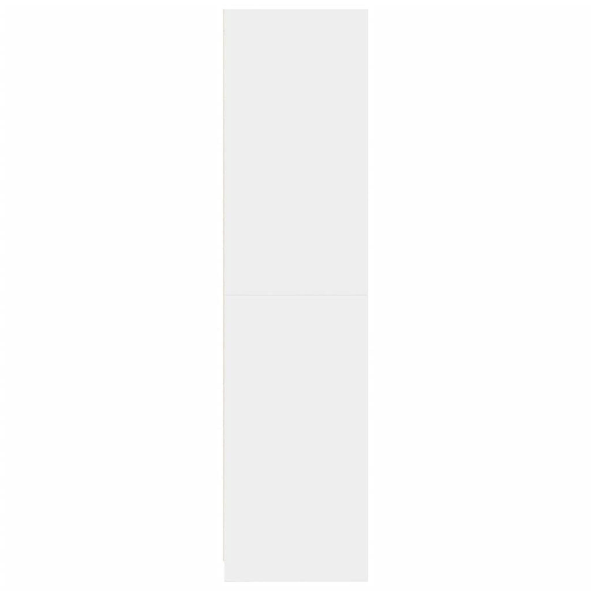 Voir la diapositive 5 : VIDAXL Garde-robe Blanc 100x50x200 cm Bois d'ingenierie